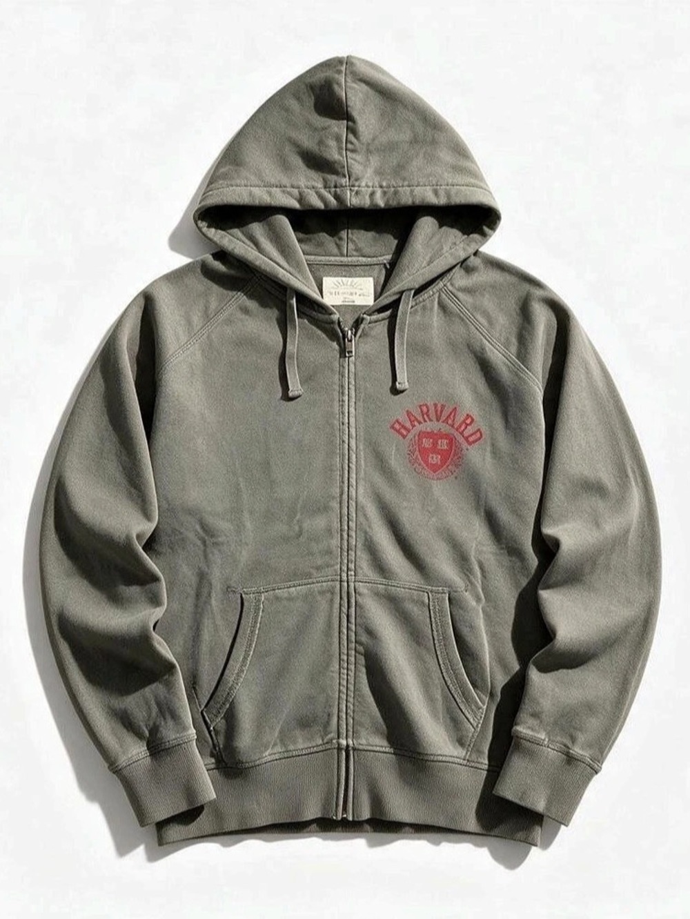 Harvard Gray Zip-Up Hoodie NWT